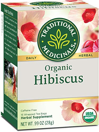 Product Cover Traditional Medicinals Organic Hibiscus Herbal Tea, 16 Tea Bags (Pack of 1)