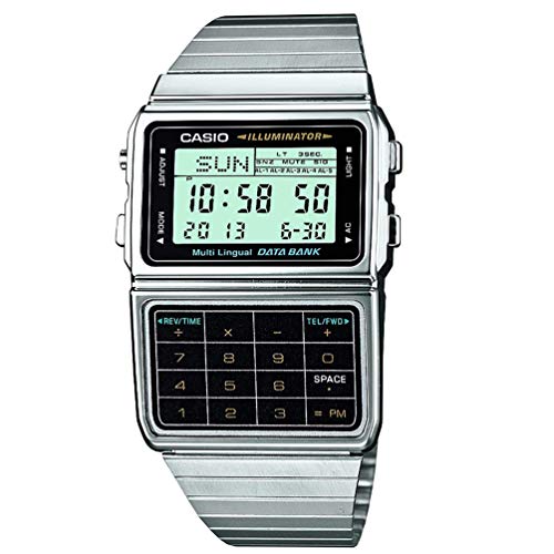 Product Cover Casio DBC-611-1CR Data Bank Classic Series Quality Watches - Silver