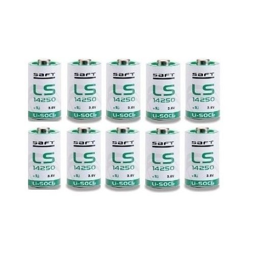 Product Cover (10 PACK) Saft LS-14250 1/2 AA 3.6V Lithium (non Rechargeable)