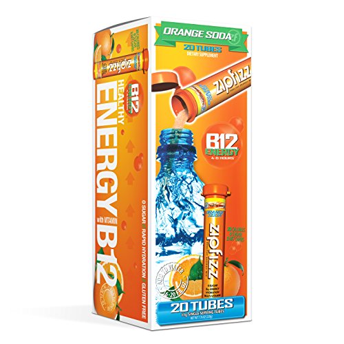 Product Cover Zipfizz Healthy Energy Drink Mix, Hydration with B12 and Multi Vitamins, Orange Soda, 20 Count