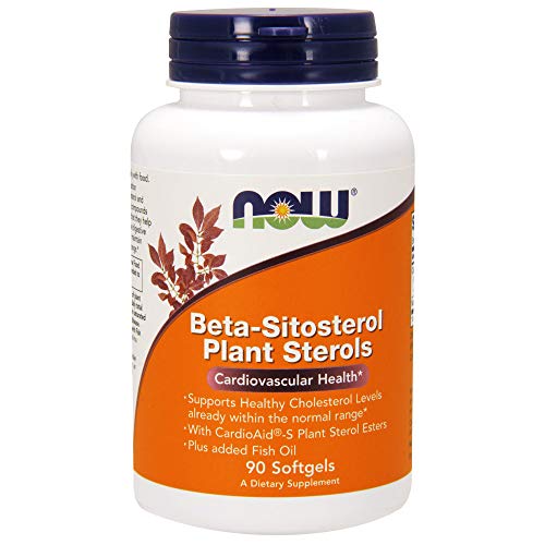 Product Cover NOW Supplements, Beta-Sitosterol Plant Sterols with CardioAid -S Plant Sterol Esters and Added Fish Oil, 90 Softgels