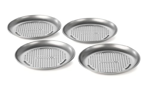 Product Cover Calphalon Nonstick Bakeware, Mini Pizza Pan, 7-inch, Set of 4