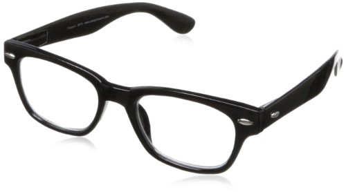 Product Cover Peepers Men's Clark Retro Reading Glasses,Black,+1.5