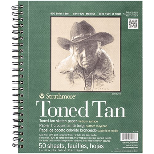 Product Cover Strathmore 412-9 400 Series Toned Tan Sketch Pad, 9