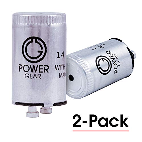 Product Cover Power Gear Fluorescent Starter, FS-2, Standard ( 2-pin ), 2-Pack, 54388