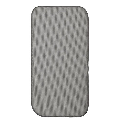Product Cover InterDesign iDry Mini Absorbent Kitchen Countertop Dish Drying Mat - Pewter/Ivory