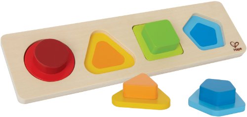 Product Cover Hape First Shapes Toddler Wooden Learning Puzzle