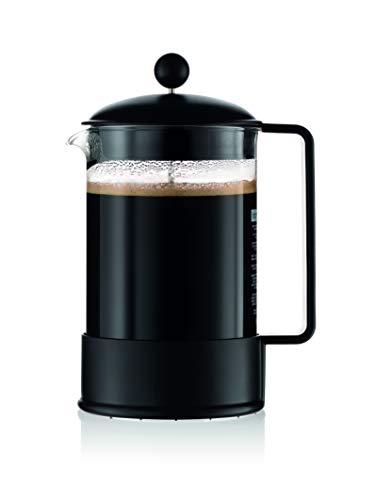 Product Cover Bodum Brazil French Press Coffee Maker, 51 Ounce, 1.5 Liter, Black