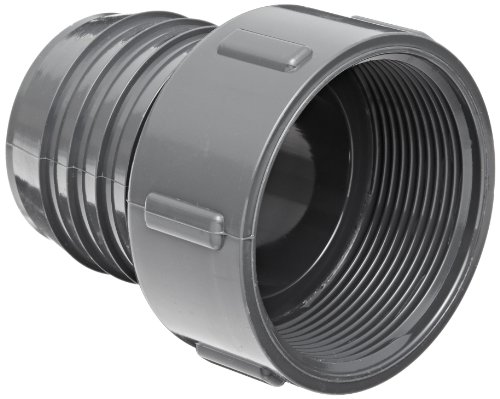 Product Cover Spears 1435 Series PVC Tube Fitting, Adapter, Schedule 40, Gray, 1-1/4