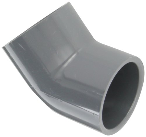 Product Cover Spears 817 Series PVC Pipe Fitting, 45 Degree Elbow, Schedule 80, 2