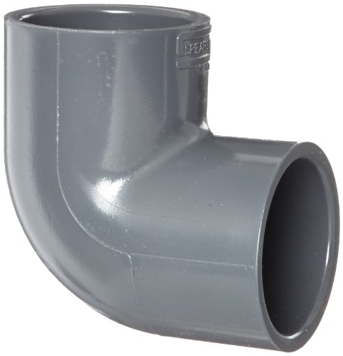 Product Cover Spears 806 Series PVC Pipe Fitting, 90 Degree Elbow, Schedule 80, 2
