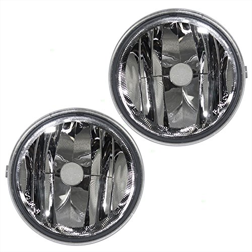 Product Cover Fog Lights Round Lamps Driver and Passenger Replacements for Ford F150 F-150 Lincoln Mark LT Pickup Truck AL3Z15201A AL3Z15200A