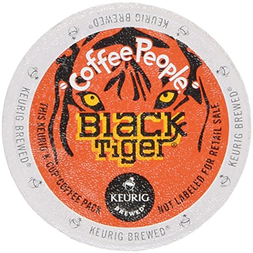 Product Cover 48 Count - Coffee People Black Tiger Dark-Roasted Extra Bold Coffee K-Cup For Keurig Brewers