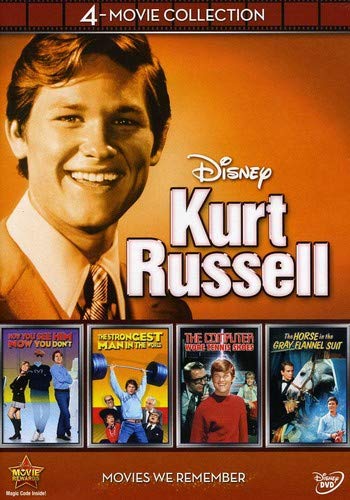 Product Cover Disney 4-Movie Collection: Kurt Russell (Strongest Man in World / Computer Wore Tennis Shoes / Horse in the Grey Flanel / Now You See Him)