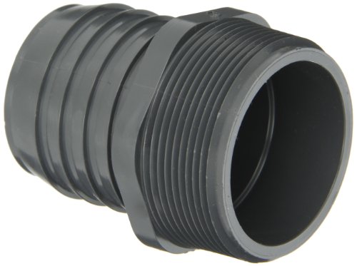 Product Cover Spears 1436 Series PVC Tube Fitting, Adapter, Schedule 40, Gray, 2