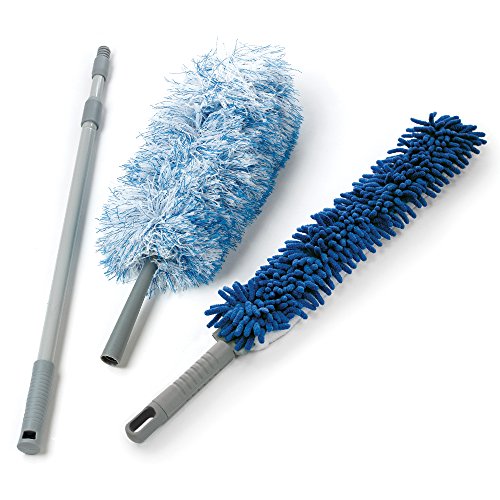 Product Cover O-Cedar Dual-Action Microfiber Duster Set with Telescopic Handle