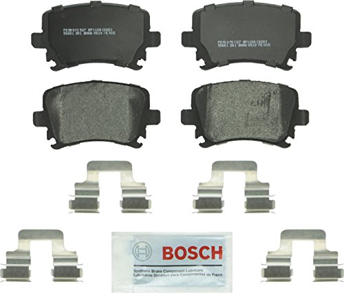 Product Cover Bosch BP1108 QuietCast Premium Semi-Metallic Disc Brake Pad For: Audi A3, A4, A6, TT, Quattro; Volkswagen: CC, Eos, Golf, GTI, Jetta, Passat, R32, Rabbit, Tiguan, Rear