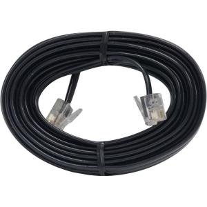 Product Cover (Pack of 5) - 15ft Black Phone Line Cord RJ11 Cable