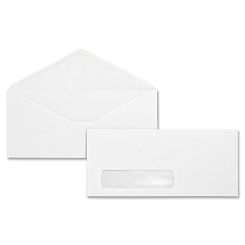 Product Cover Business Source No. 10 Diagonal Seam Window Envelopes(Pack of 500)