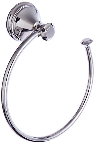 Product Cover Delta Faucet Bathroom Accessories 79746-PN Cassidy Hand Towel Ring, Polished Nickel