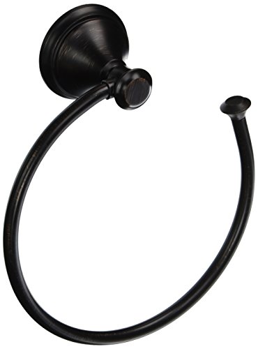 Product Cover Delta Faucet Bathroom Accessories 79746-RB Cassidy Hand Towel Holder Ring, SpotShield Venetian Bronze