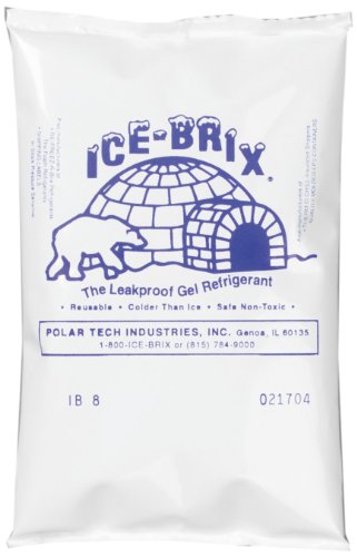 Product Cover Polar Tech IB6 Ice Brix Leakproof Viscous Gel Refrigerant Poly Pack, 4