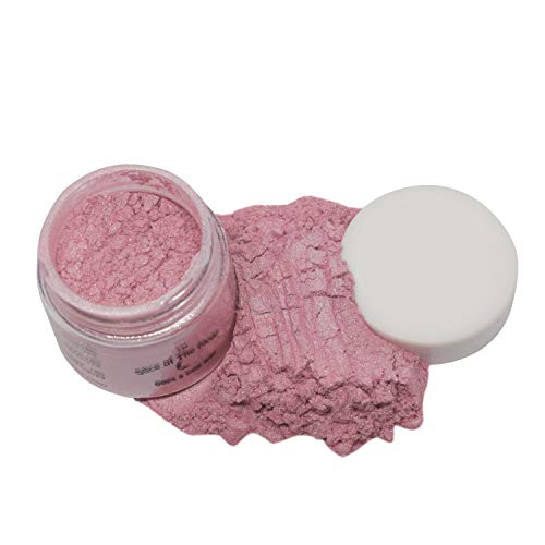 Product Cover Peachblow Mica Powder 1oz, Metallic Hot Pink Powder, Cosmetic Mica, Slice of the Moon