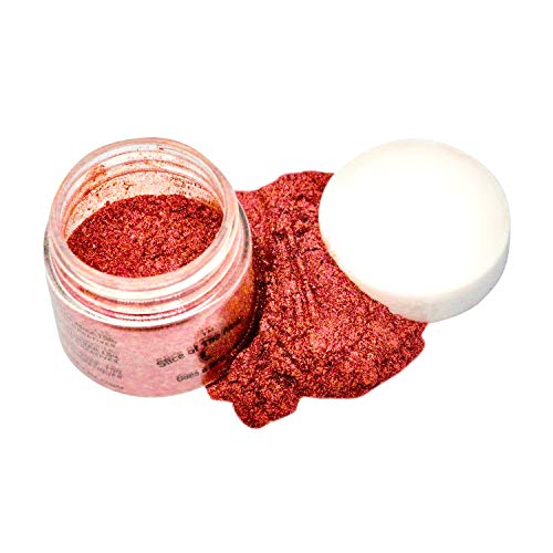 Product Cover Flashing Wine Red Mica Powder 1oz, Ruby Red Metallic Powder, Cosmetic Mica, Slice of the Moon