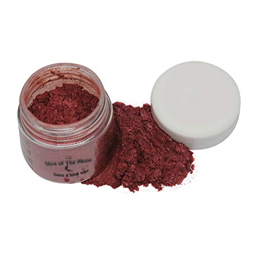 Product Cover Pearl Red Mica Powder 1oz, Metallic Ruby Red, Cosmetic Mica, Slice of the Moon