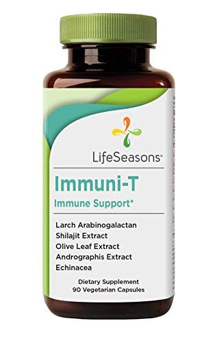 Product Cover Life Seasons - Immuni-T - Immune System Booster Supplement - Defend Against Cold and Flu - Stimulate Production of White Blood Cells - Rapid Immune Response - Andrographis - Echinacea - (90 Capsules)