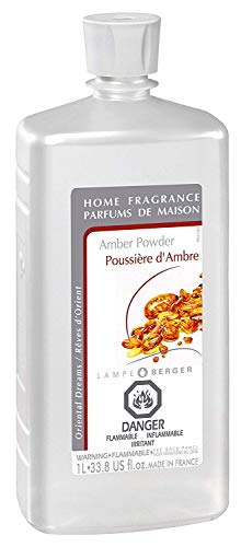 Product Cover Amber Powder | Lampe Berger Fragrance Refill for Home Fragrance Oil Diffuser | Purifying and perfuming Your Home | 33.8 Fluid Ounces - 1 Liter | Made in France