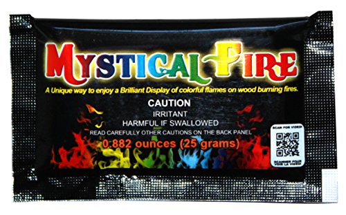 Product Cover Mystical Fire Flame Colorant Vibrant Long-Lasting Pulsating Flame Color Changer for Indoor or Outdoor Use 0.882 oz Packets 12 Pack