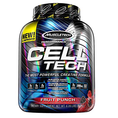 Product Cover Muscletech Performance Series Cell Tech (Post-Workout, 5g Creatine Monohydrate, 5g Creatine Citrate, 2g BCAAs) - 6 lbs (2.72 kg) (Fruit Punch)