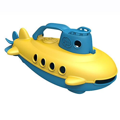 Product Cover Green Toys Submarine - BPA, Phthalate Free Blue Watercraft with Spinning Rear Propeller Made from Recycled Materials. Safe Toys for Toddlers