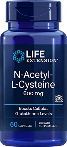 Product Cover Life Extension N-Acetyl-L-Cysteine 600mg, 60 Vegetarian Capsules