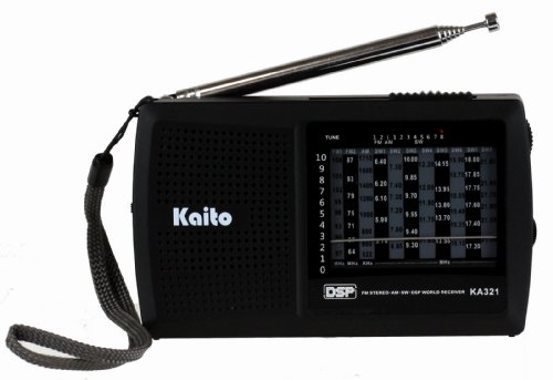 Product Cover Kaito KA321 Pocket-Size 10-Band AM/FM Shortwave Radio with DSP (Digital Signal Processing), Black