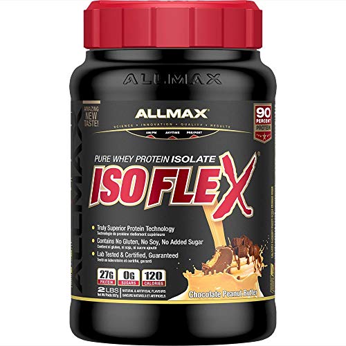 Product Cover ALLMAX Nutrition - ISOFLEX - 100% Ultra-Pure Whey Protein Isolate - Chocolate Peanut Butter - 2 Pound