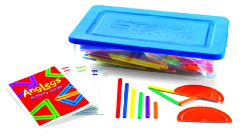 Product Cover hand2mind AngLegs Geometry Shape Kit with Classroom Activity Cards and Protractors (Pack of 432)