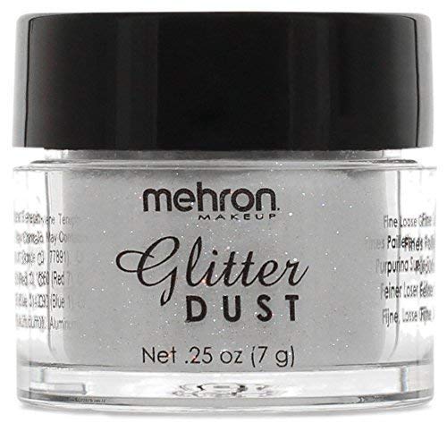 Product Cover Mehron Makeup GlitterDust (.25 oz) (Opalescent White)