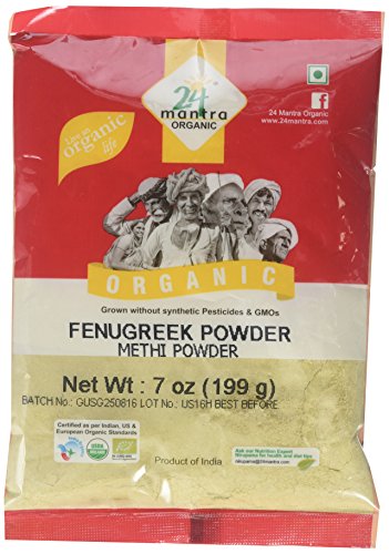 Product Cover 24 Mantra Organic Fenugreek Powder, 7 Oz ,USDA Certified