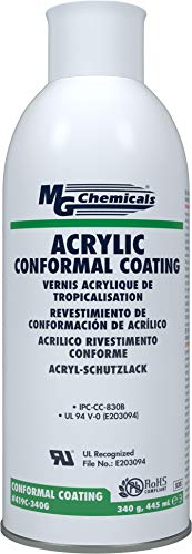 Product Cover MG Chemicals 419C-340G Acrylic Lacquer Conformal Coating, 340g (12 Oz) Aerosol Can, Clear