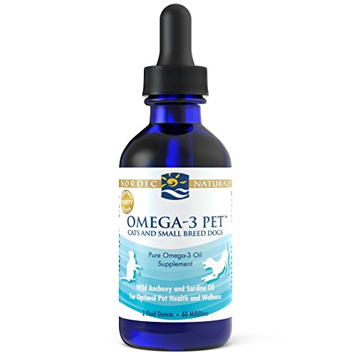 Product Cover Nordic Naturals Omega 3 Pet - Fish Oil Liquid For Cats and Small Dogs, Omega-3s,EPA And DHA Supports Skin, Coat, Joint And Overall Health In Triglyceride Form For Optimal Absorption, 2 Ounces