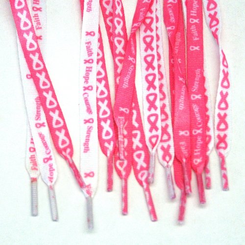 Product Cover Breast Cancer Awareness Shoelaces : two pair