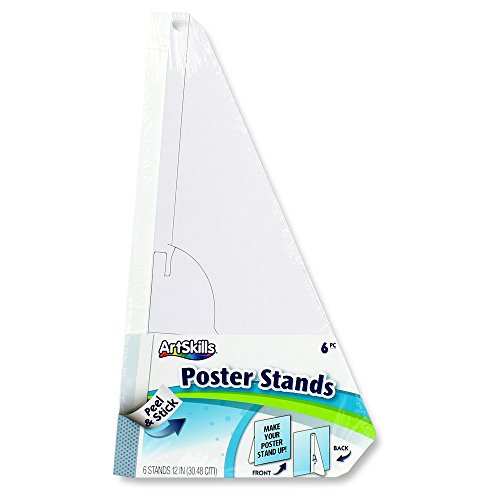 Product Cover ArtSkills Easel Backs, Arts and Crafts Supplies, Peel and Stick Poster Stands for Foam and Poster Boards, 12