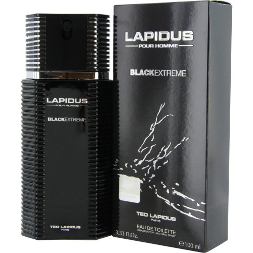 Product Cover Ted Lapidus Lapidus Pour Homme Black Extreme Eau de Toilette Spray for Men, 3.4 Ounce