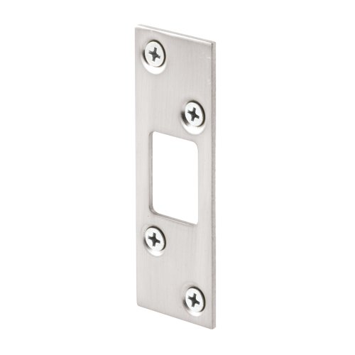 Product Cover Prime-Line Products E 2461 Prime-Line High Security Strike, for Use with Most Entry Door Deadbolts, Steel, Satin Nickel