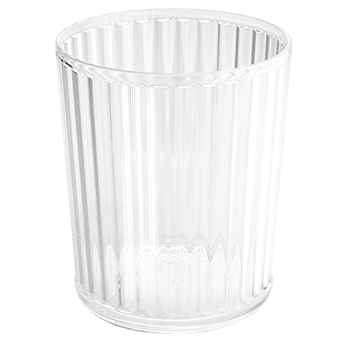 Product Cover iDesign Alston Acrylic Waste Basket, Trash Can for Bathroom, Kitchen, Office, Bedroom, 8