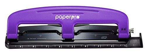 Product Cover PaperPro inPRESS 12 Reduced Effort 3-Hole Punch, 12 Sheets, Purple (2105)