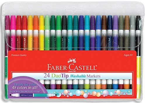 Product Cover Faber-Castell DuoTip Washable Markers - 24 Markers, 48 Colors
