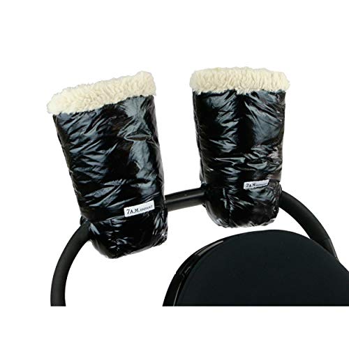 Product Cover 7 A.M. Enfant Polar Warmmuffs Stroller Gloves with Universal Fit (Black Polar)